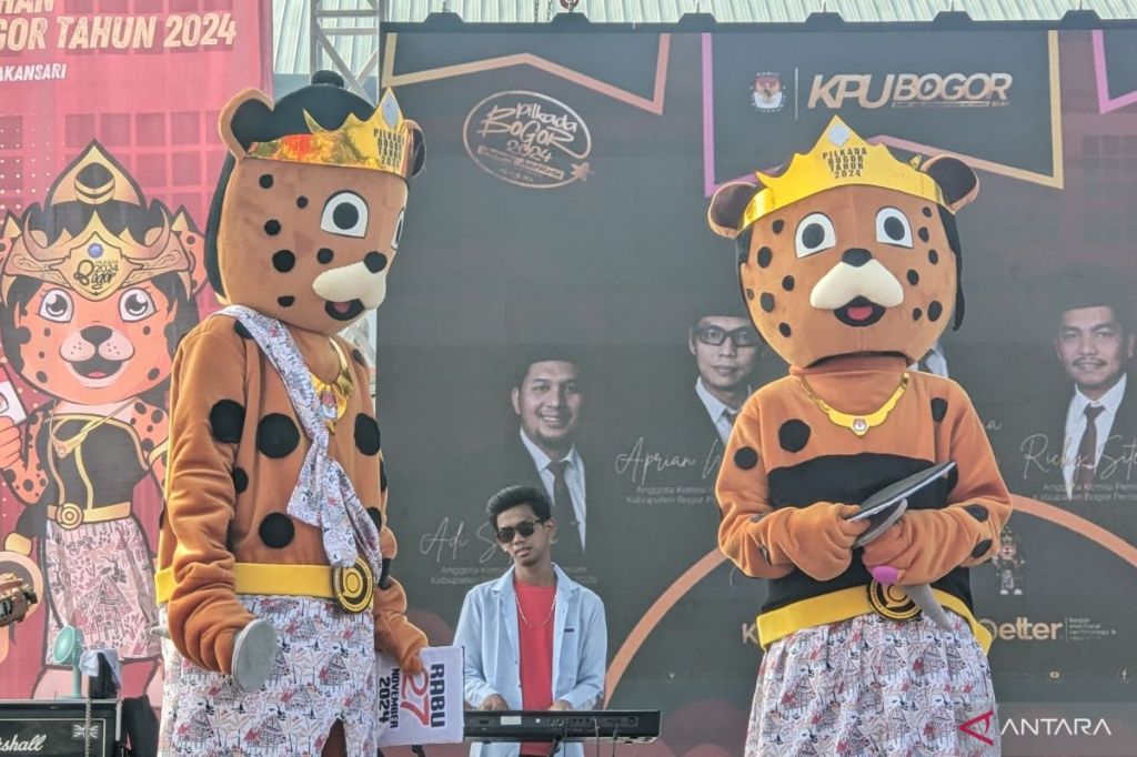 KPU Kabupaten Bogor tetapkan maskot Pilkada 2024 sepasang macan tutul